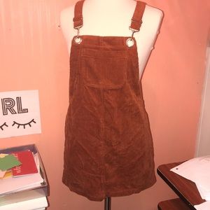 Corduroy Overall Dress